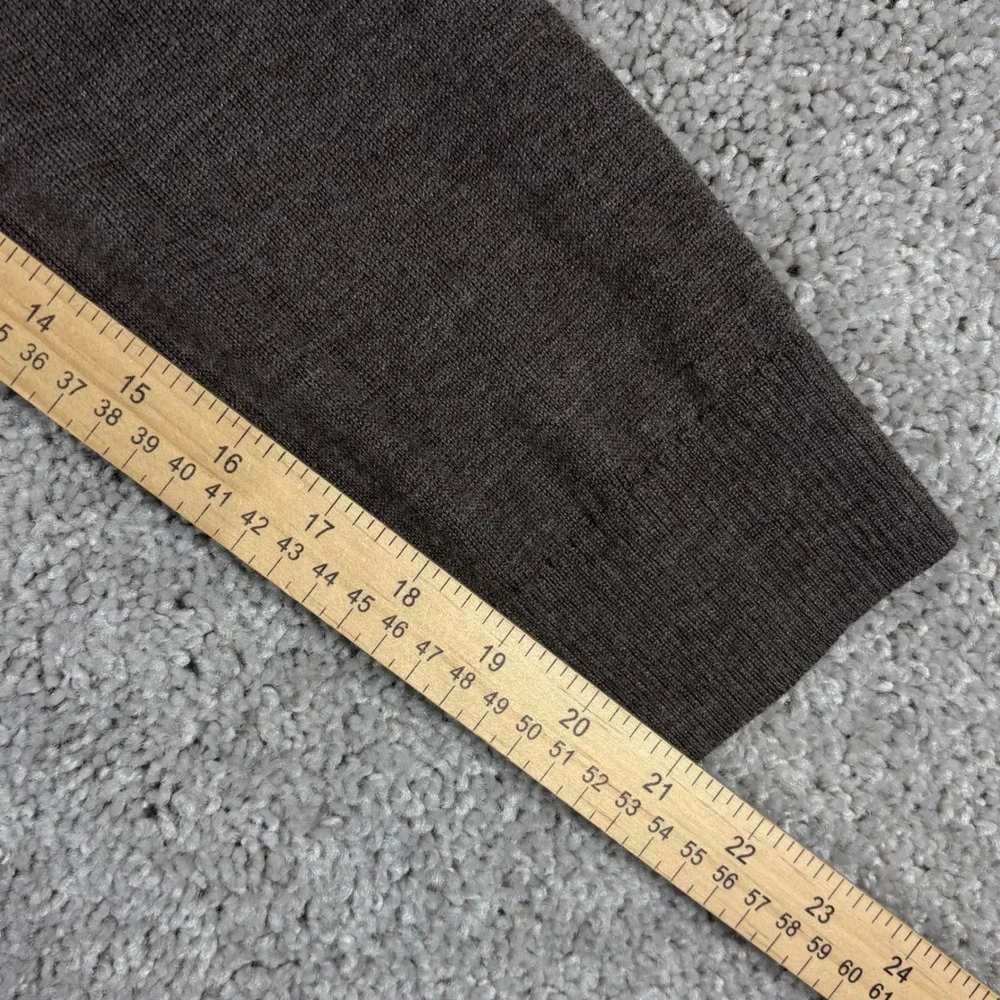 Banana Republic Mens XXL 100% Merino Wool Crew‎ Neck Raglan Sleeve Sweater Brown